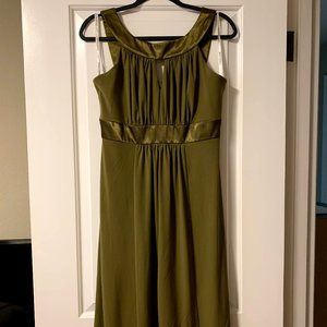 David's Bridal Formal Dress, Size 8 Olive Green